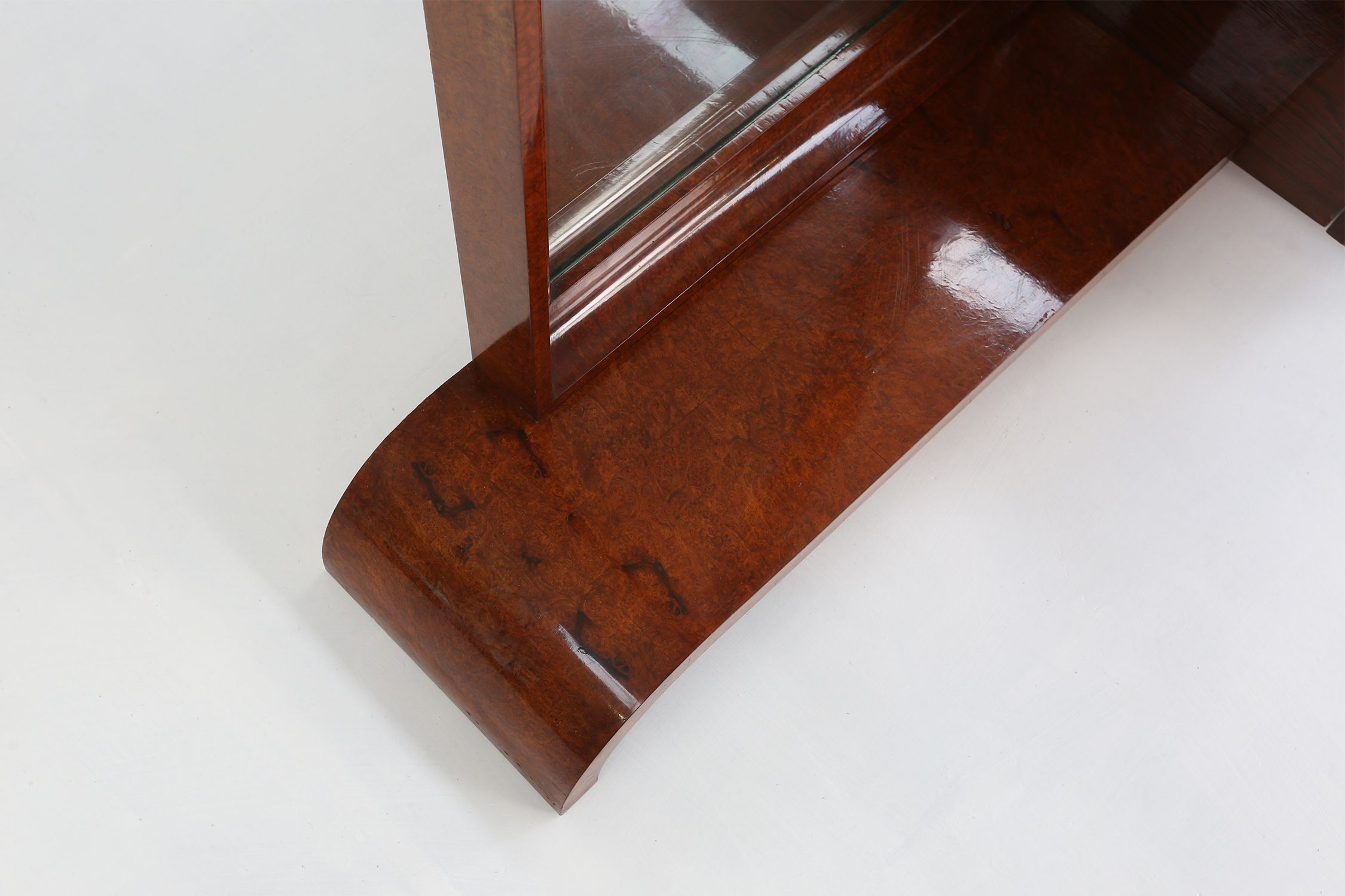 Art Deco Dressing Mirror by De Coene in Walnut Veneer, Belgium 1930sthumbnail